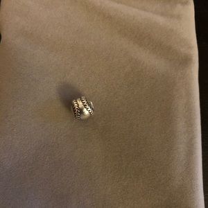 Pandora Auth. silver baseball charm